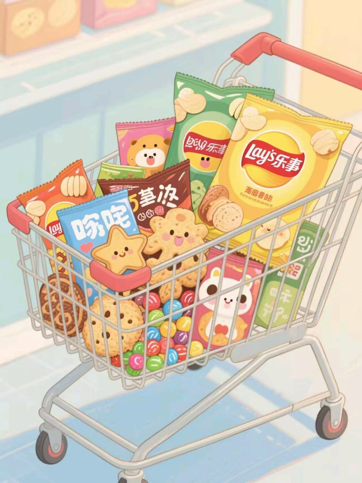 【欧气配对】网红休闲零食面对对碰包