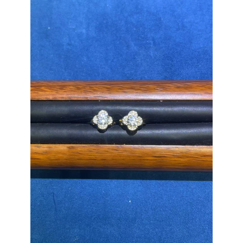 a1519玫色花花耳扣多样性发货