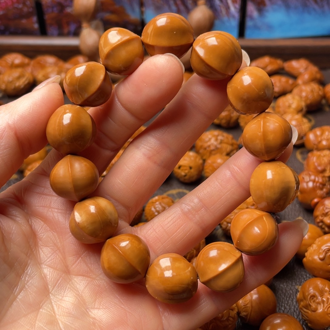 橄榄核手串1.6鲨鱼背