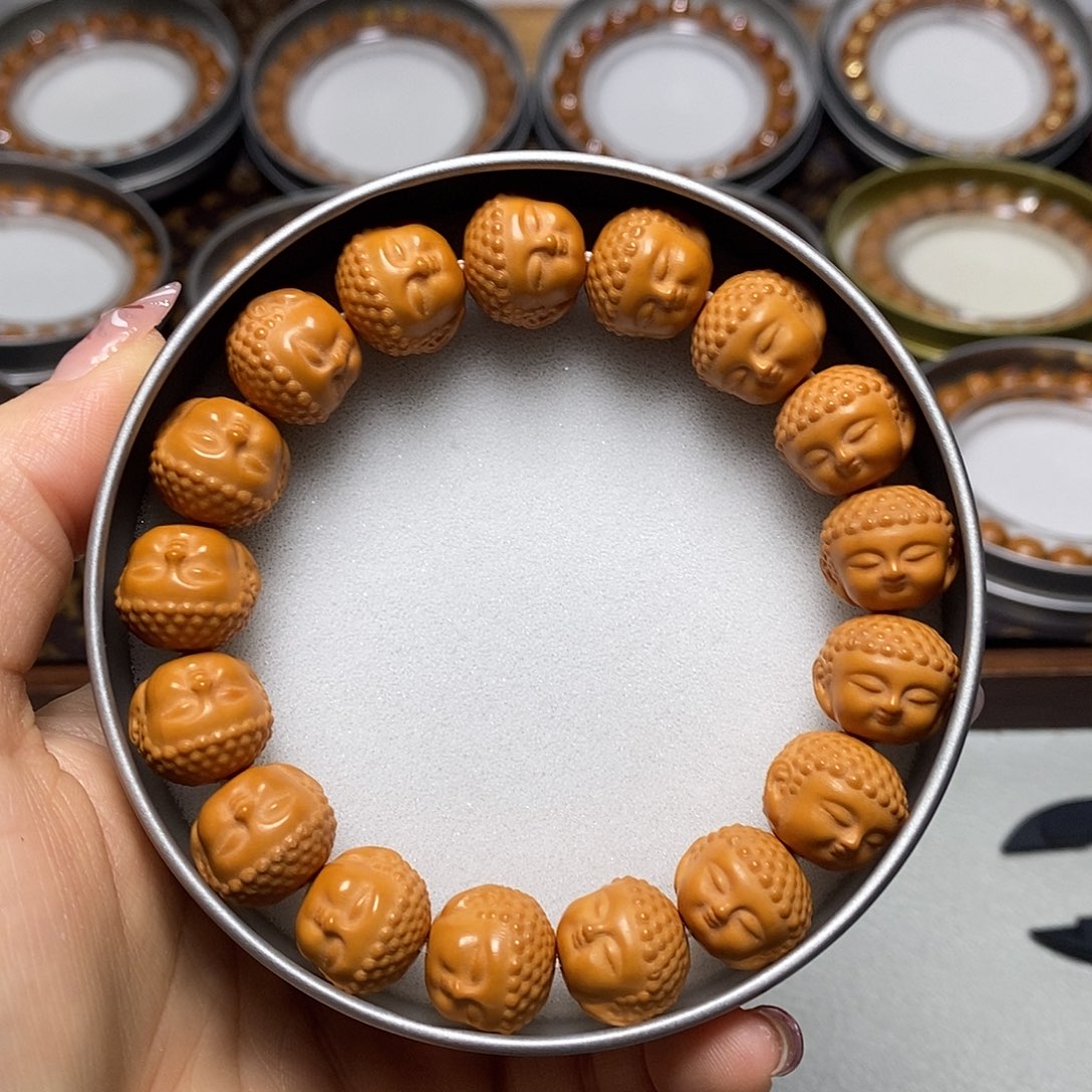 猴头核桃手串341号14左右精品宝宝佛全品