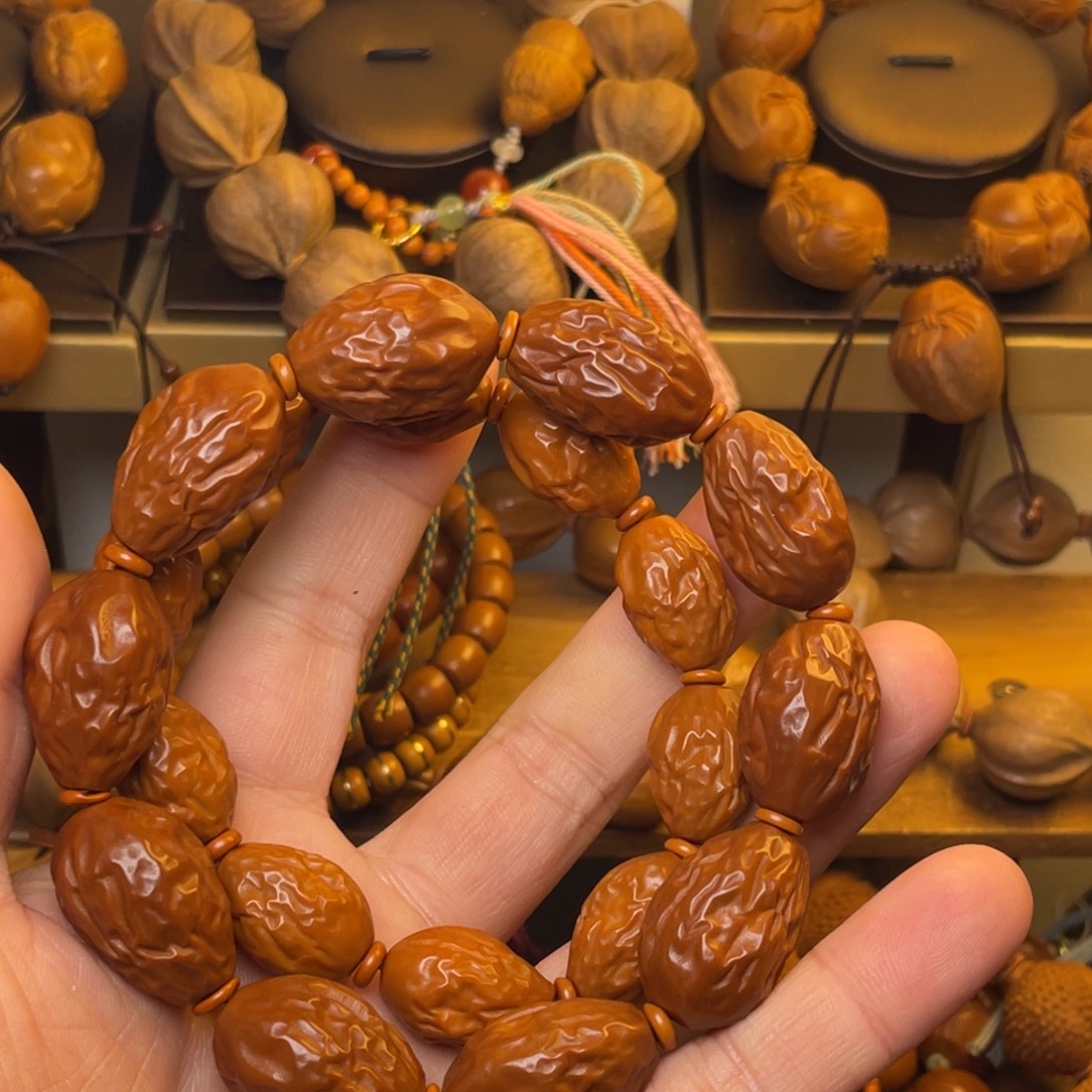 清***酒橄榄核手串/手链枣两根