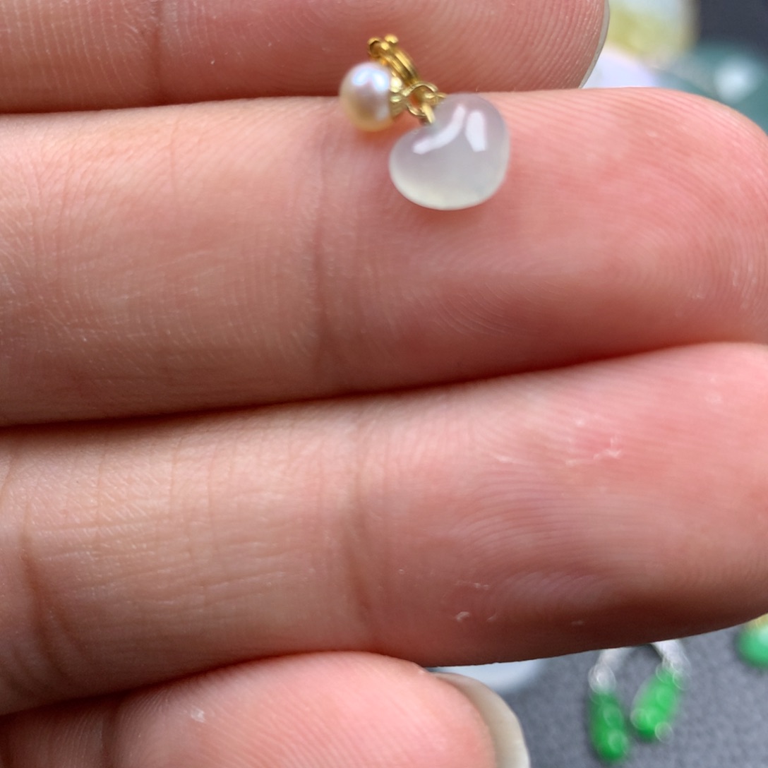 【闪购商品】翡翠18K金镶嵌颈饰翡翠