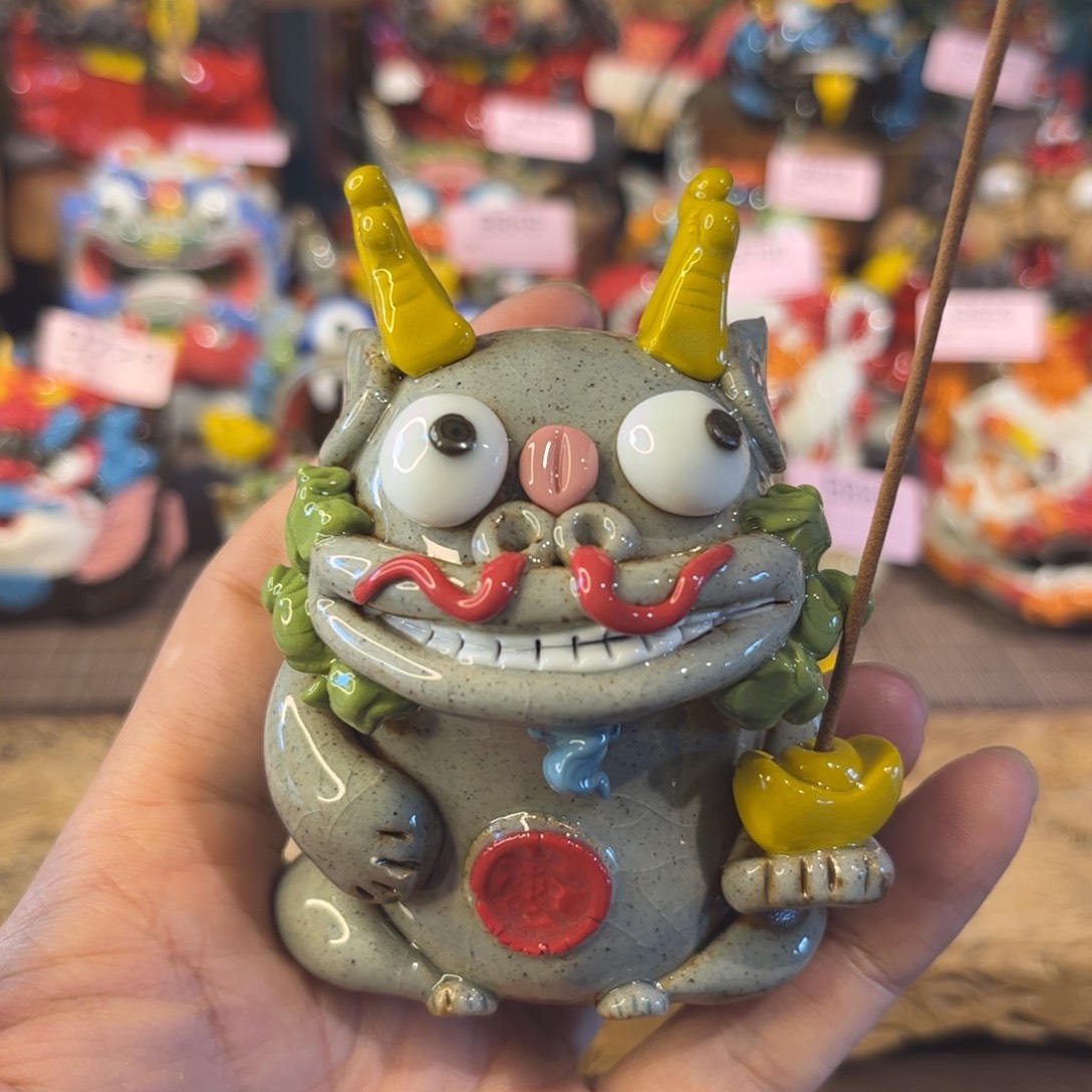 泥塑纯手工茶宠摆件