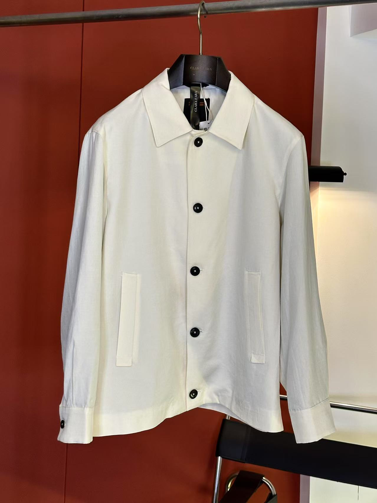 Dalton DiDi棉麻混纺衬衫夹克男款简约