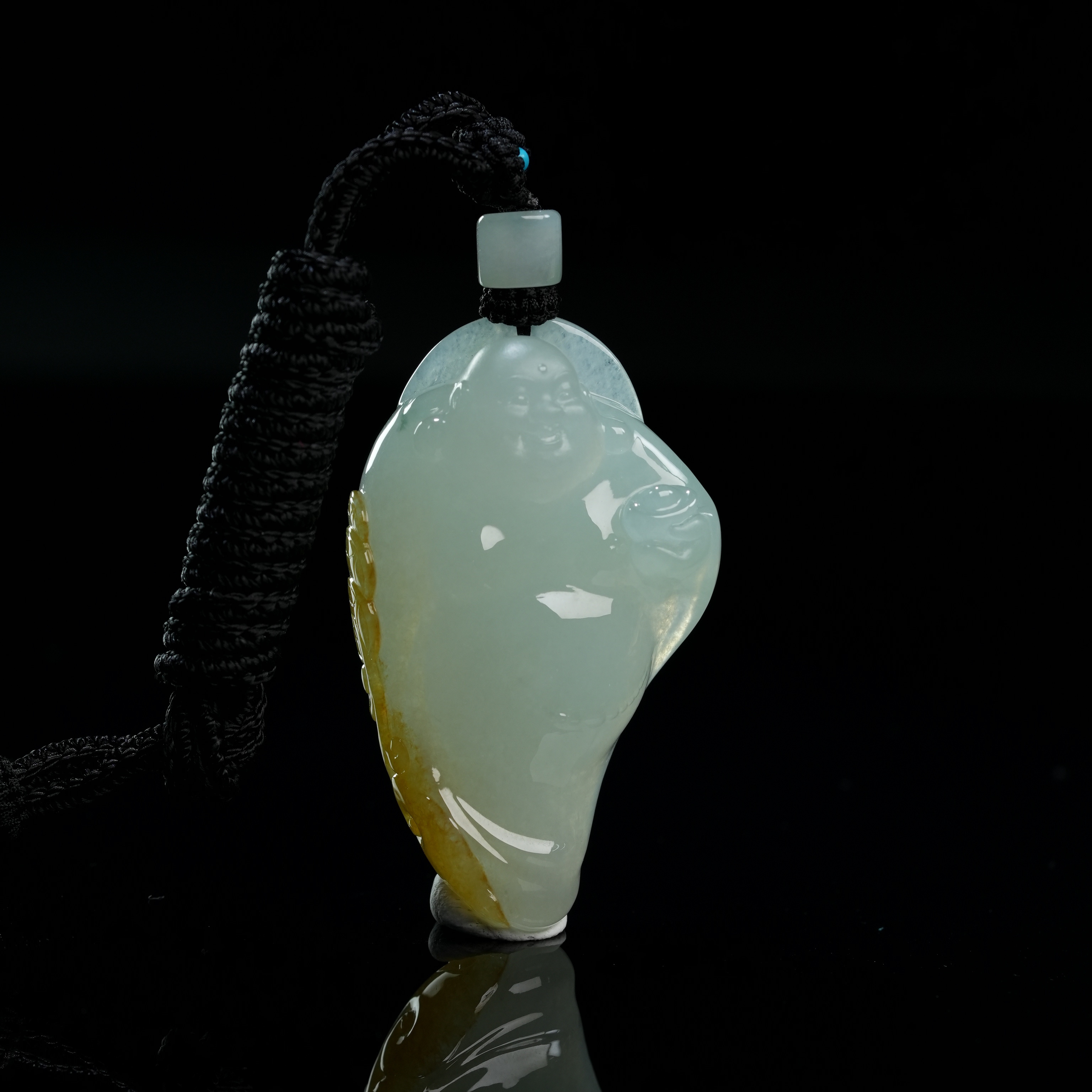 YQR053 笑口弥勒  翡翠挂件