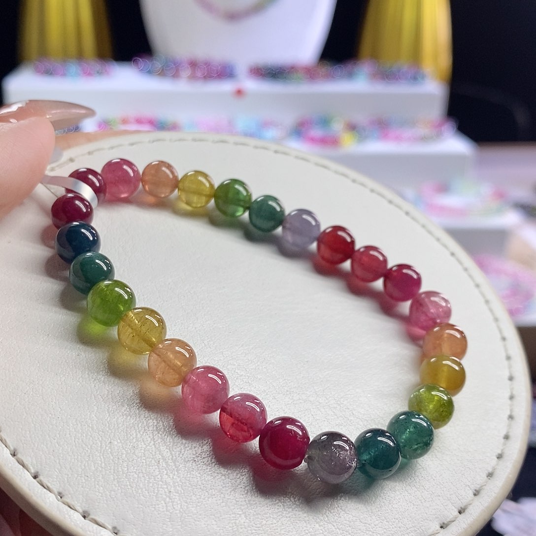 未镶嵌手链碧玺色标