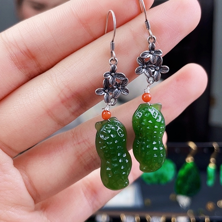 和田玉珠宝奇石银S925镶嵌