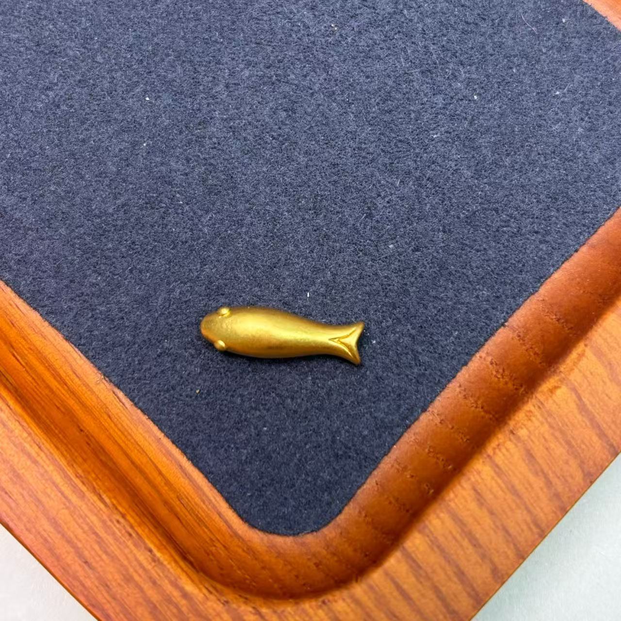 帛航金铺足金中穿小黄鱼（配件）WH1324