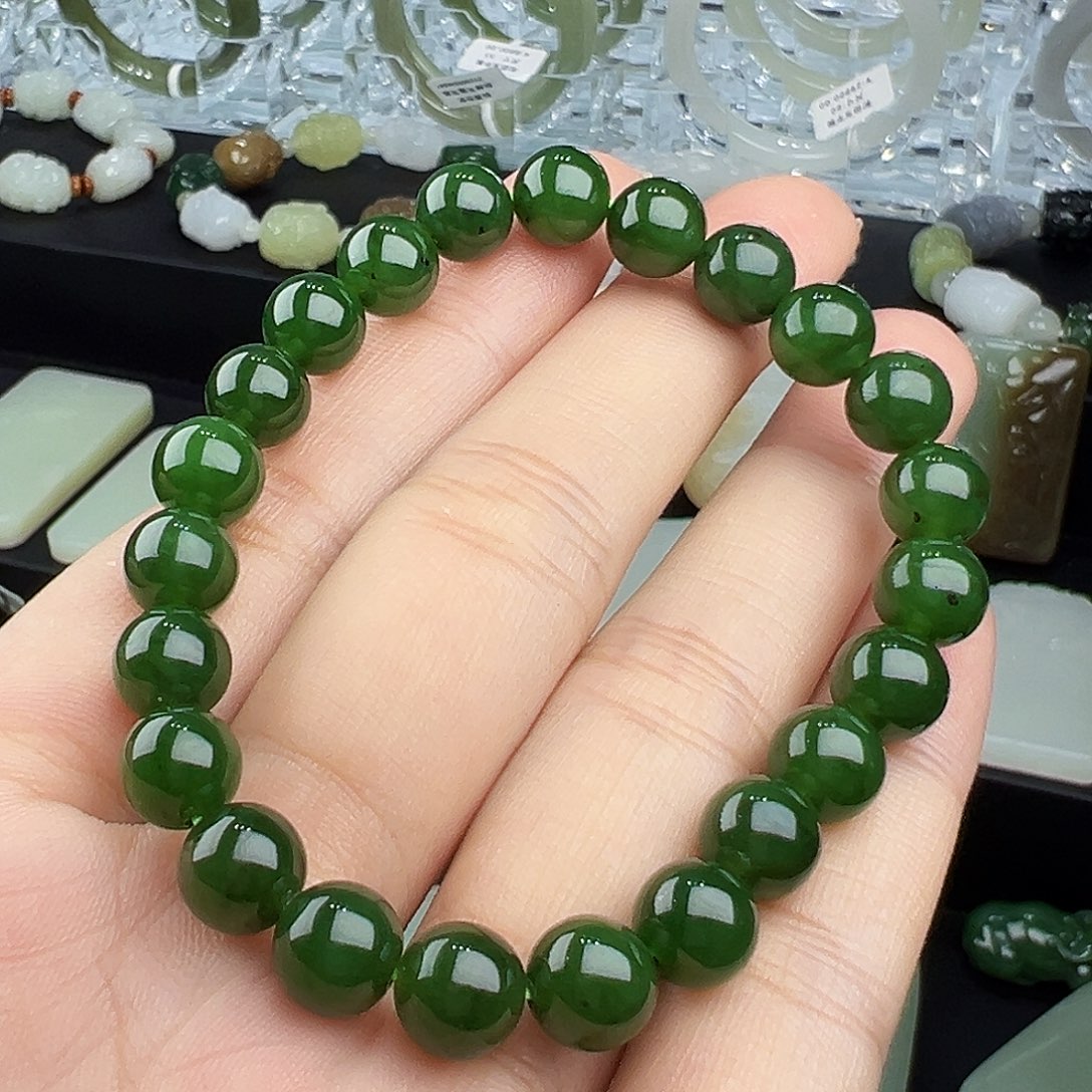 未镶嵌手串和田玉（碧玉）卡8