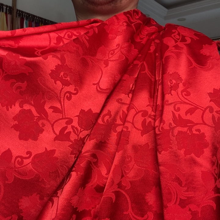 绸缎五米郁金香大红快来