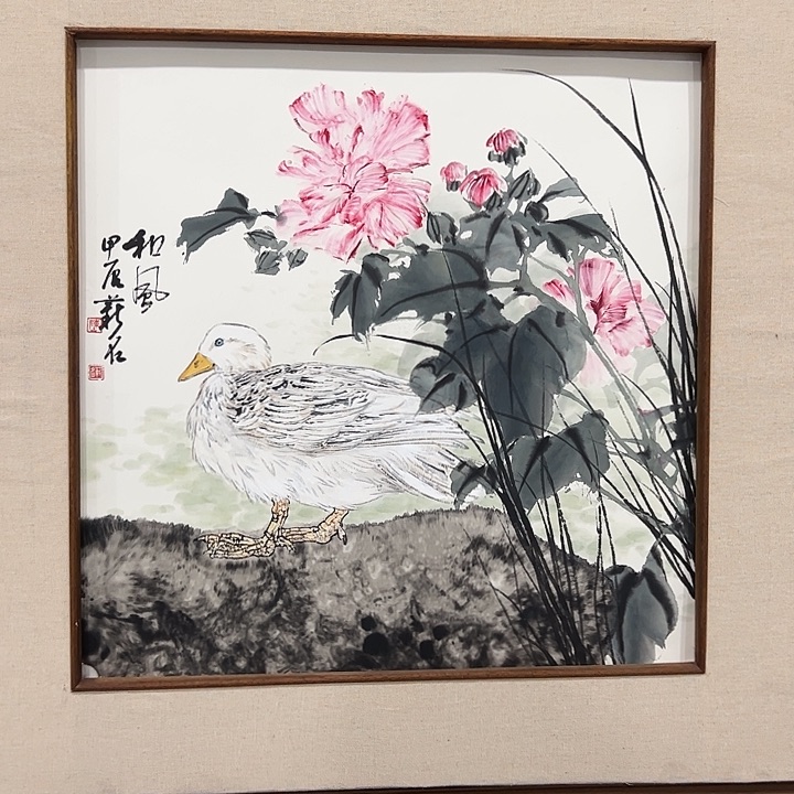国画阿*陈薪名老师花鸟画作品