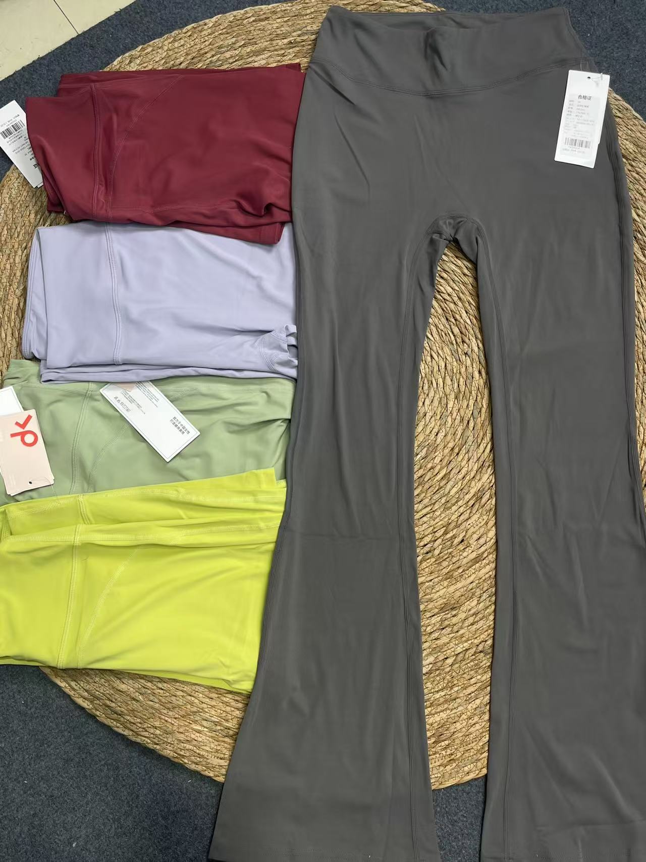 DK家~2041后拼接高腰微喇裤运动健身撸铁瑜伽款（15AB）