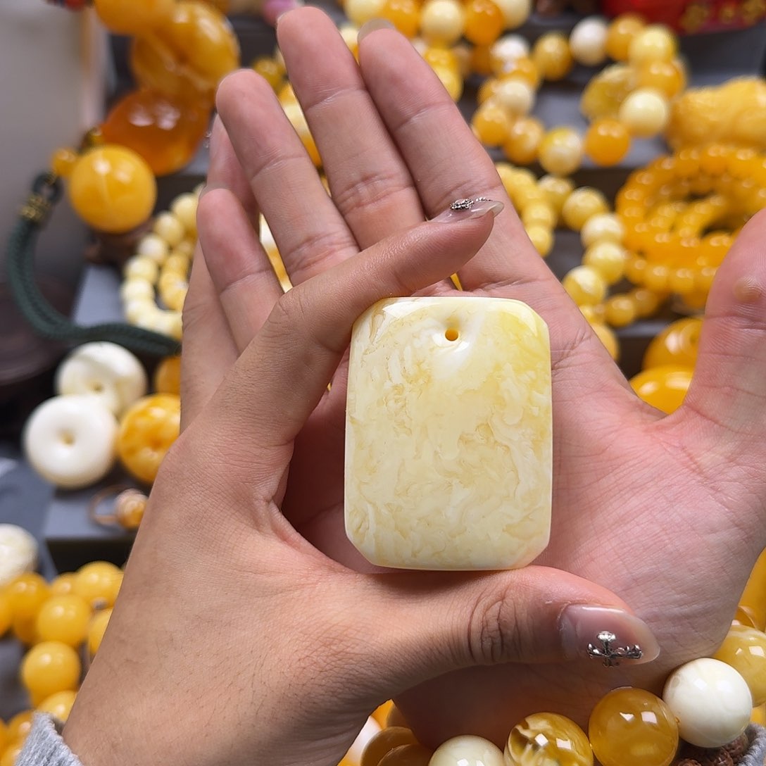 蜜蜡珠宝奇石未镶嵌方牌