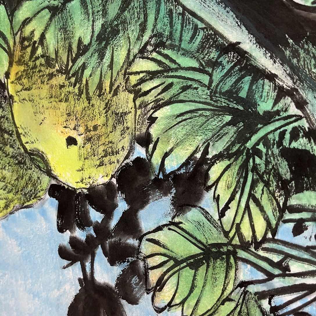 云***6国画青衿美术馆国画作品