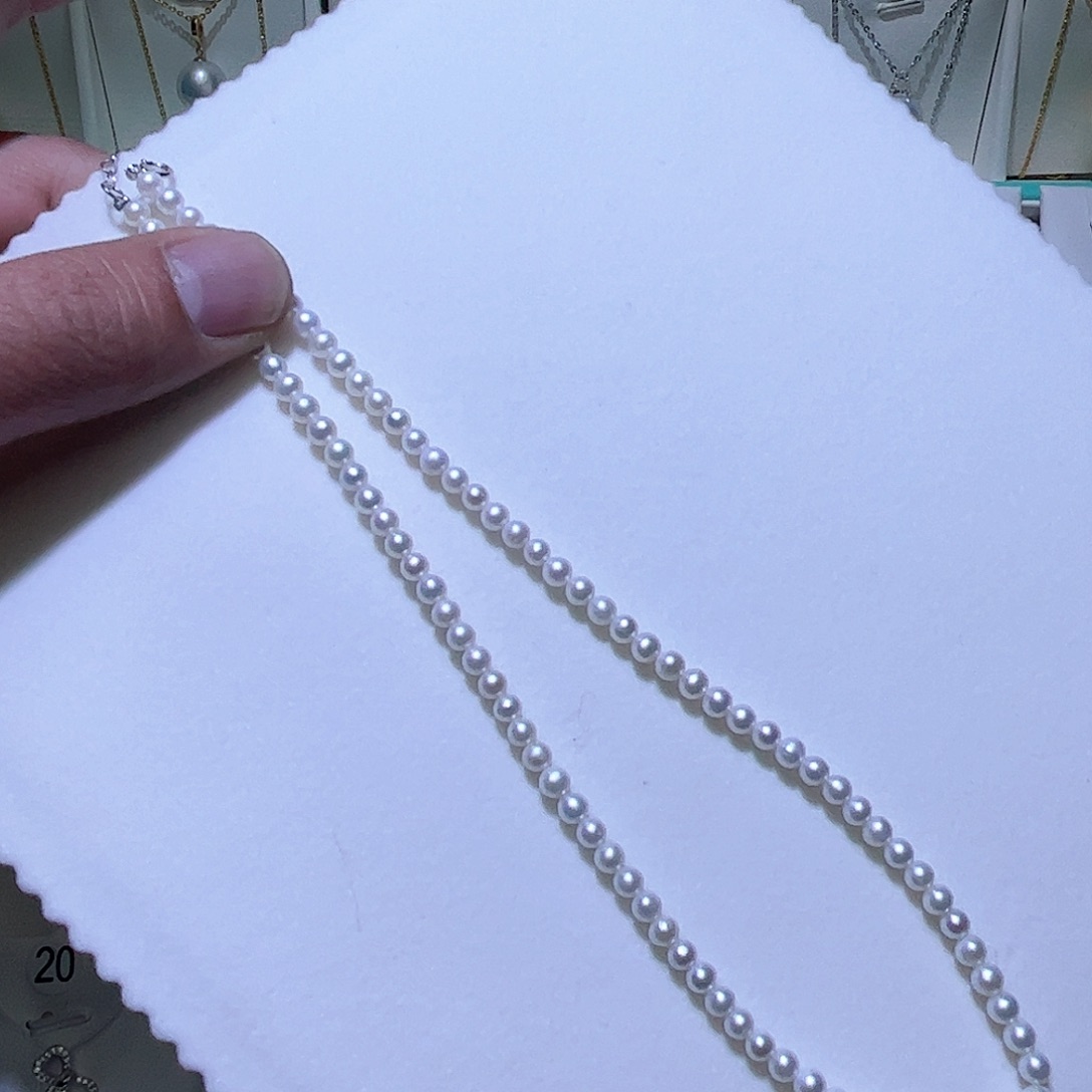 淡水珍珠颈饰银S925镶嵌南*01