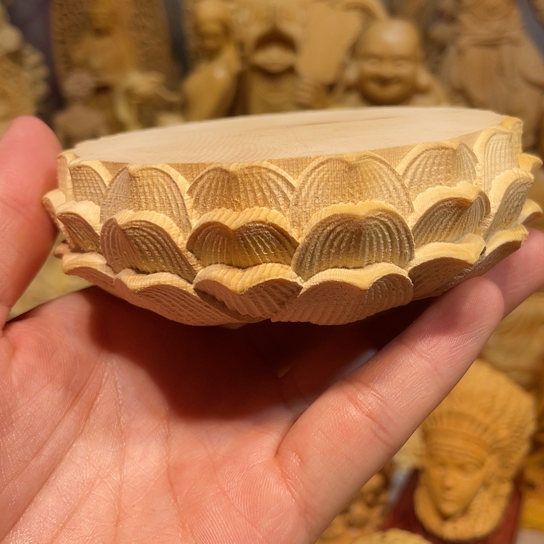 黄杨木瑕疵莲花座