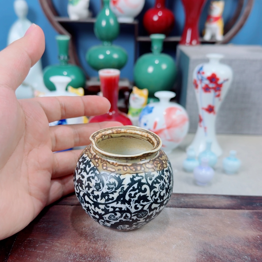 陶瓷手工小花器摆件