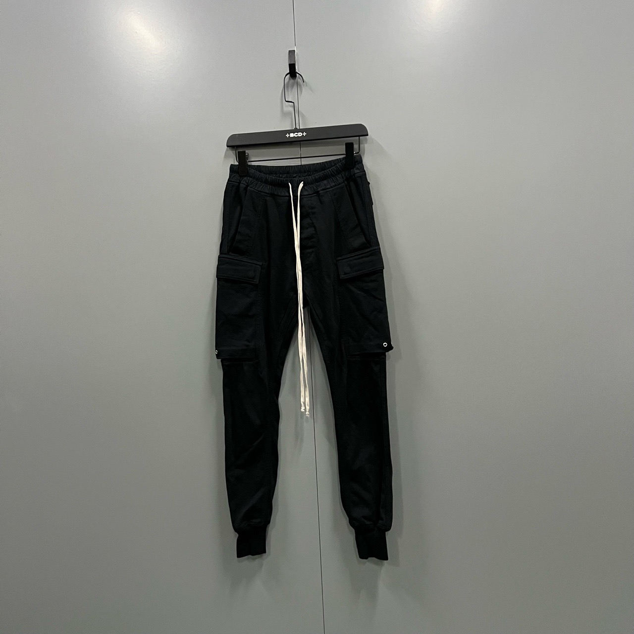 (ll) Rick Owens RO 黑色抽绳工装裤 46码/95新/无配件 ki302924