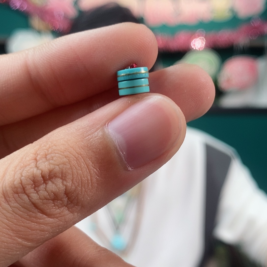 绿松石珠宝奇石足金镶嵌