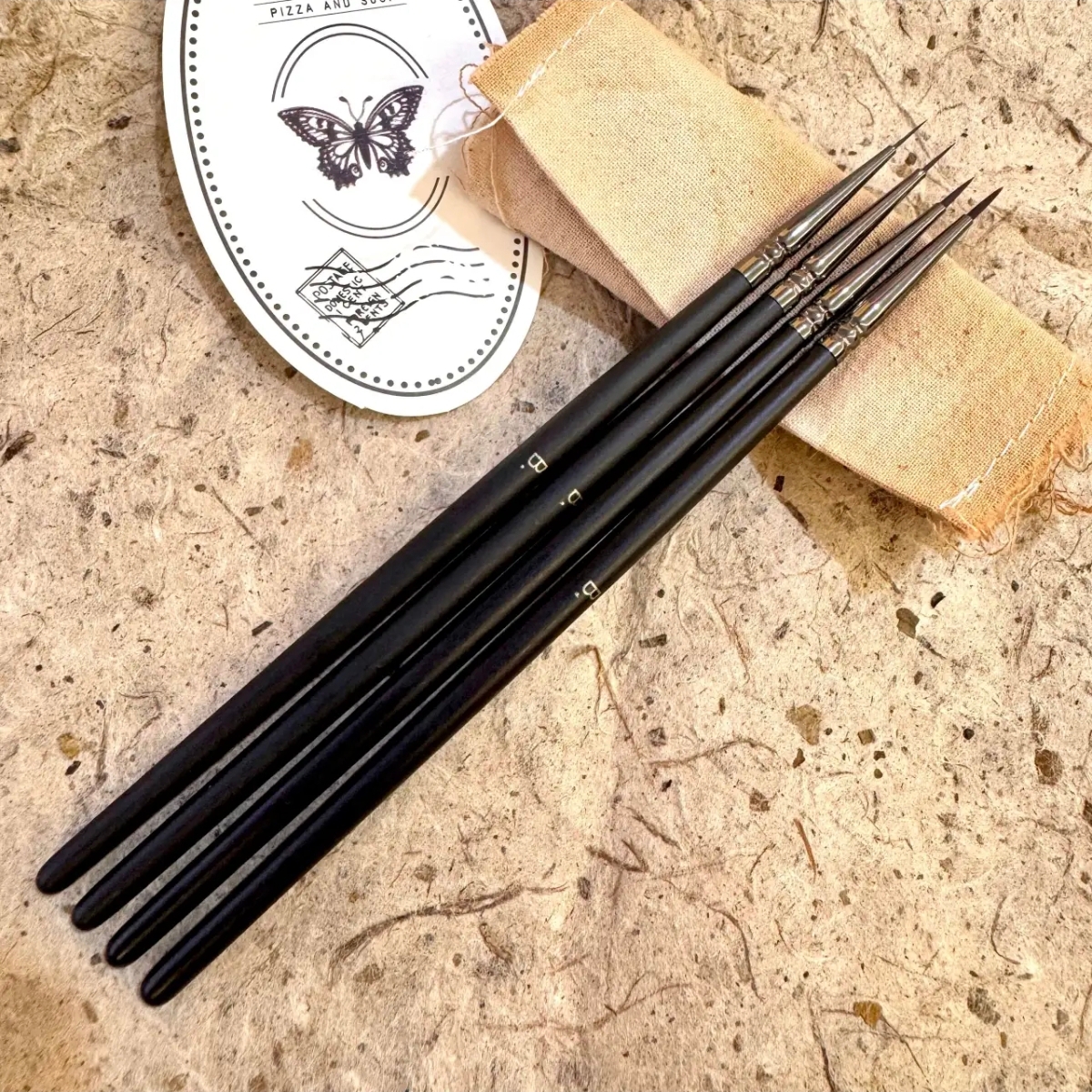 【蜜桃】DIY数字油画专用短毛细尖勾线涂色笔尼龙水粉水彩油画笔
