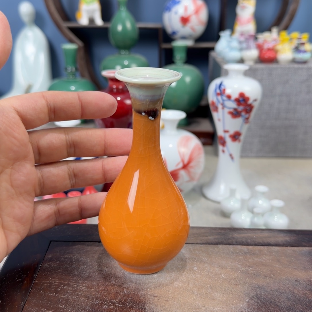 陶瓷手工小花器摆件
