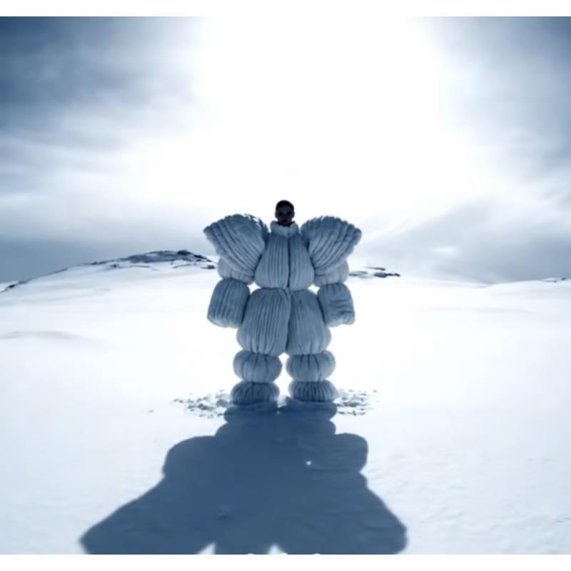 2025SS//2519走秀款『武士盔甲』设计感上衣外套白鸭绒羽绒服（小羽）