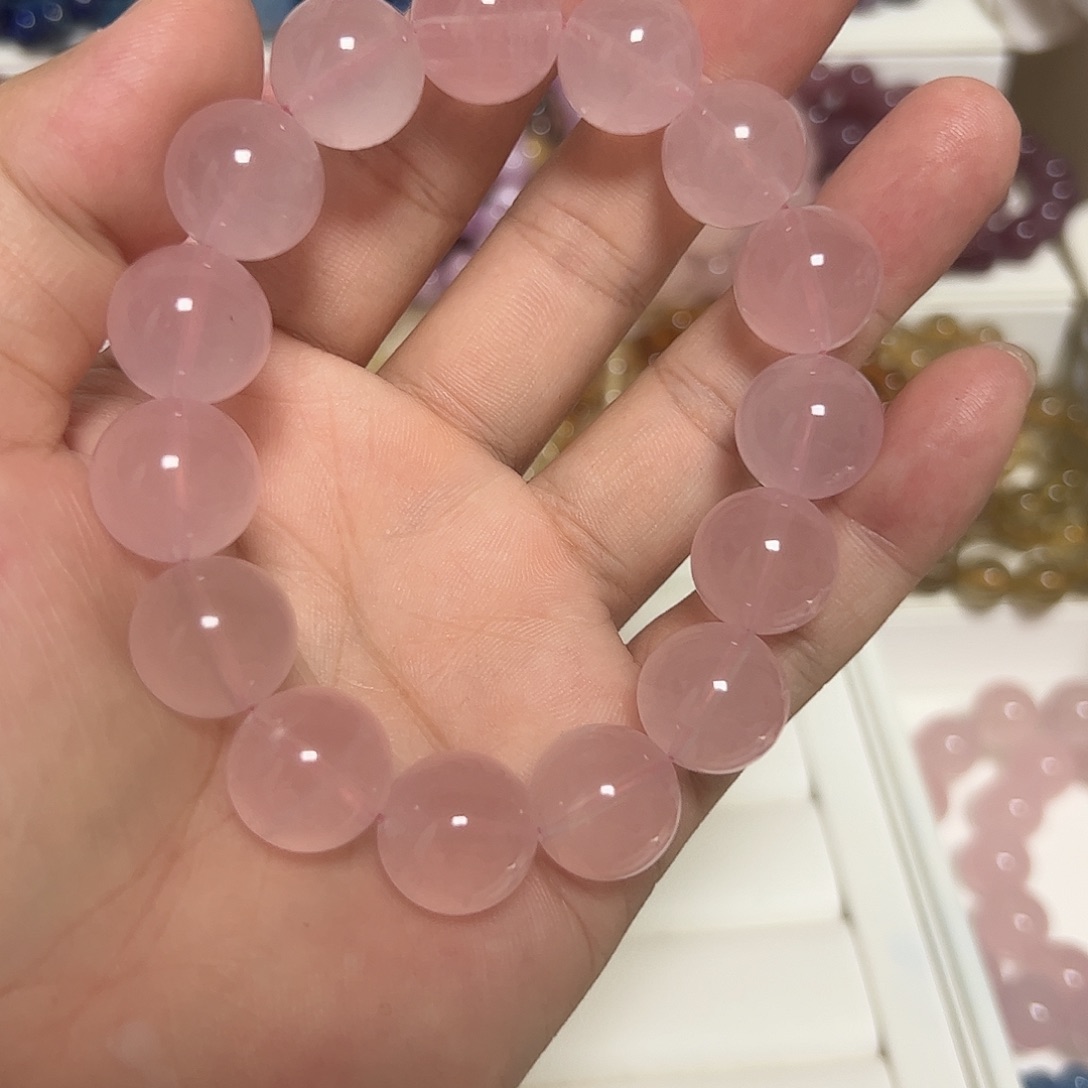 水晶手串未镶嵌?****^马粉拍三单合一单 不带证书