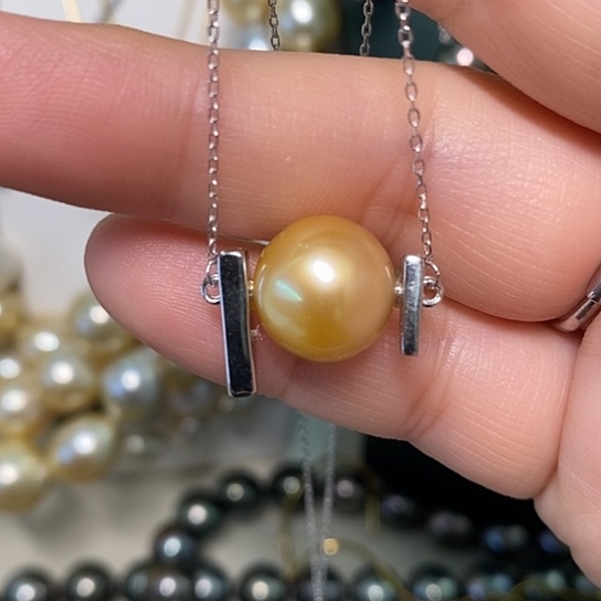 海水珍珠颈饰银S925镶嵌苡*?12