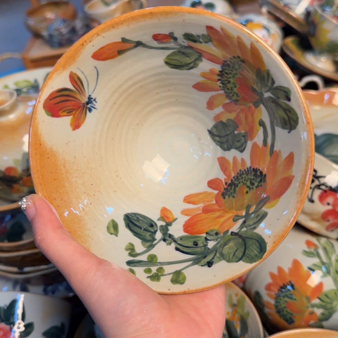 瓷片景德镇陶瓷手工手绘