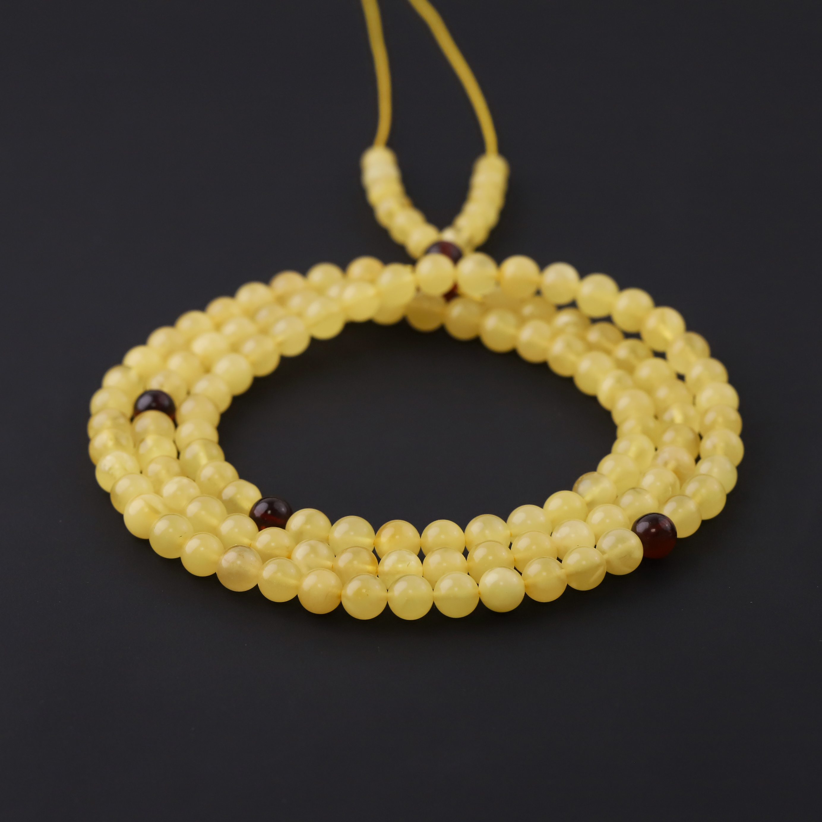 S0929-7 蜜蜡圆珠手链文玩配饰饰品108长串链子