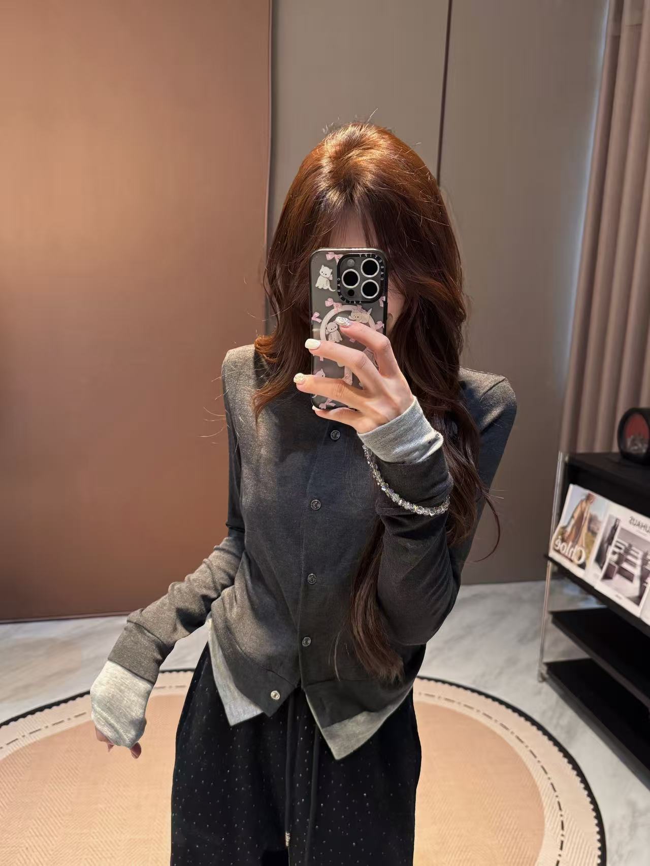 李馨儿【布拿拿】显瘦韩版气质条纹洋气宽松百搭套头早秋秋冬毛衣