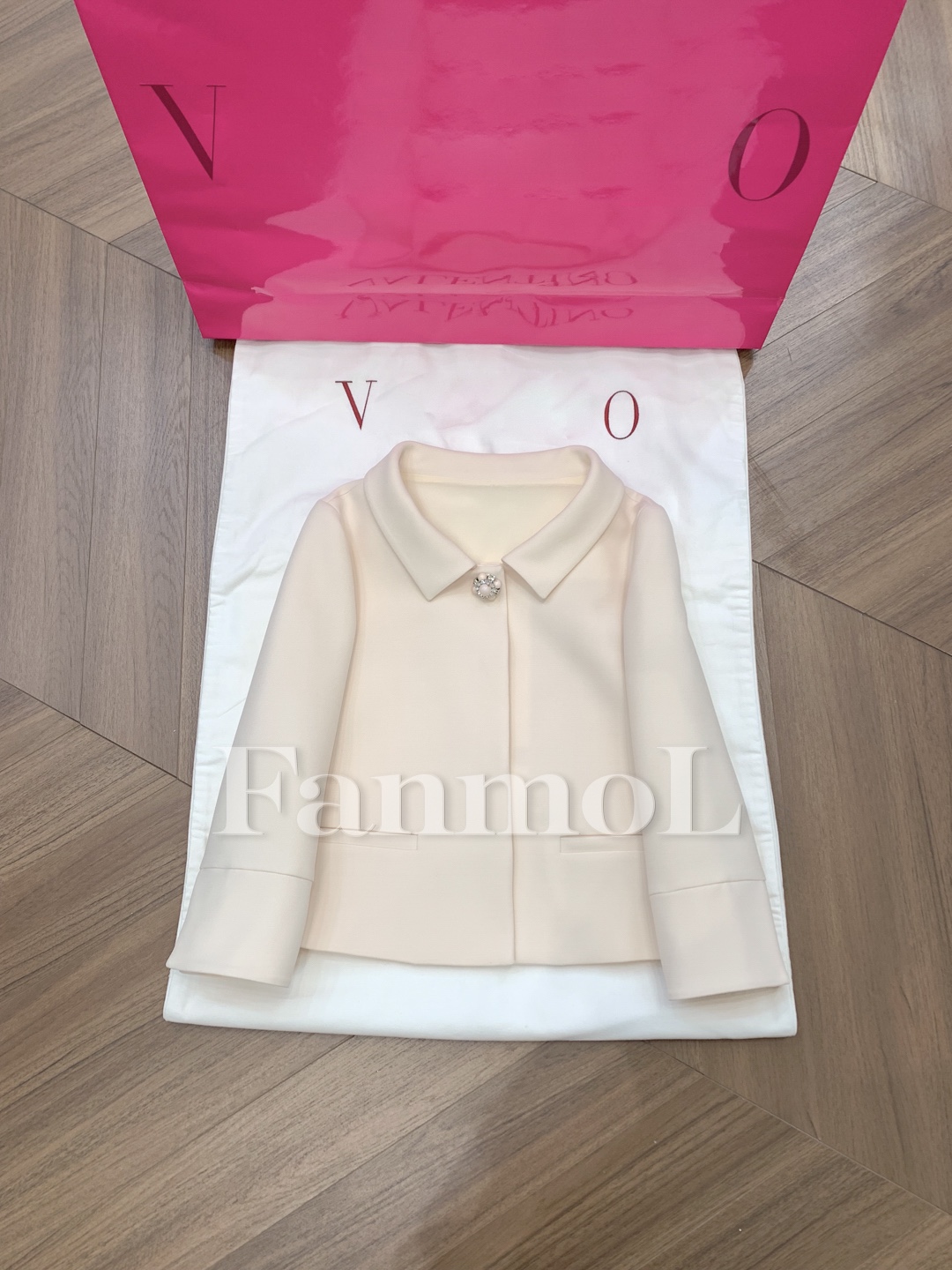 CLASSIEVU~七夕限定！法式优雅高级气质真丝羊毛爱心扣小夹克外套