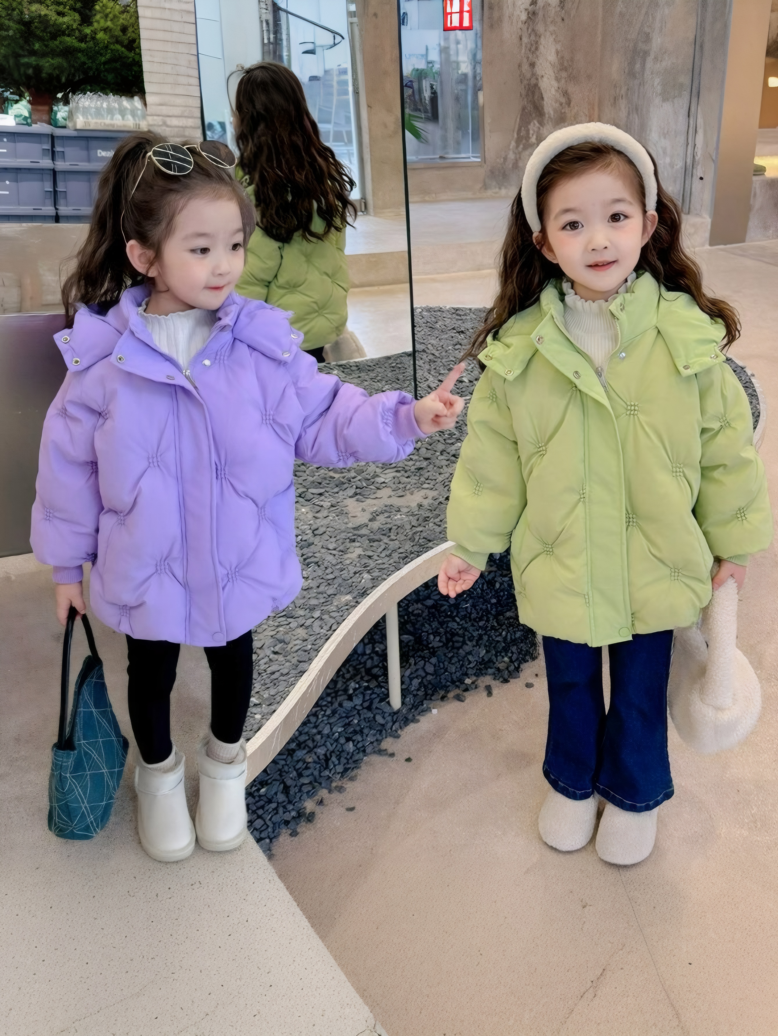 2025新款直冲款休闲厚款棉袄男童冬季棉服冬季保暖防风连帽女童