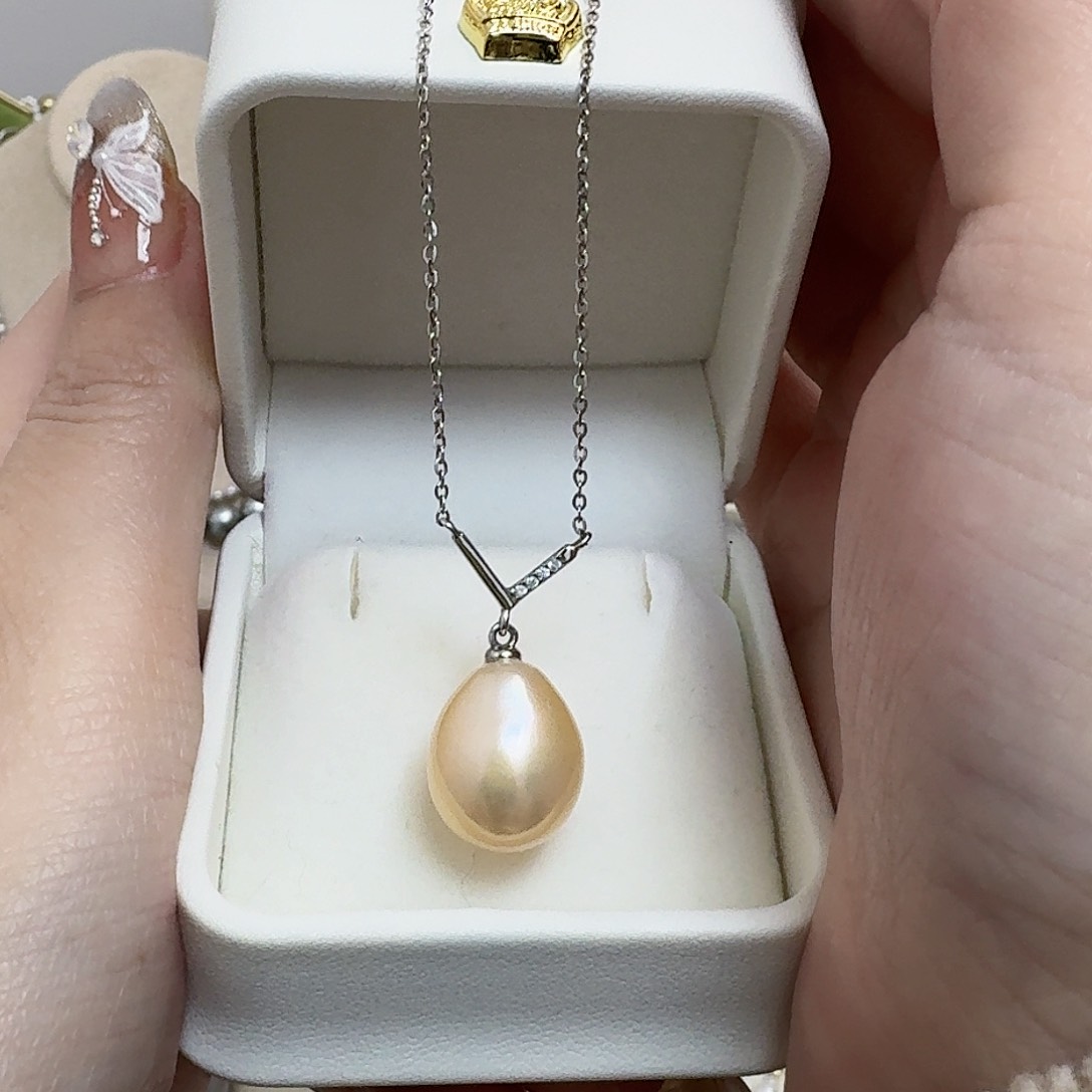 淡水珍珠颈饰银S925镶嵌