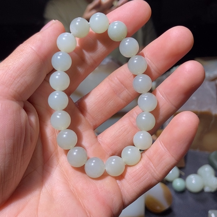 和田玉未镶嵌手链