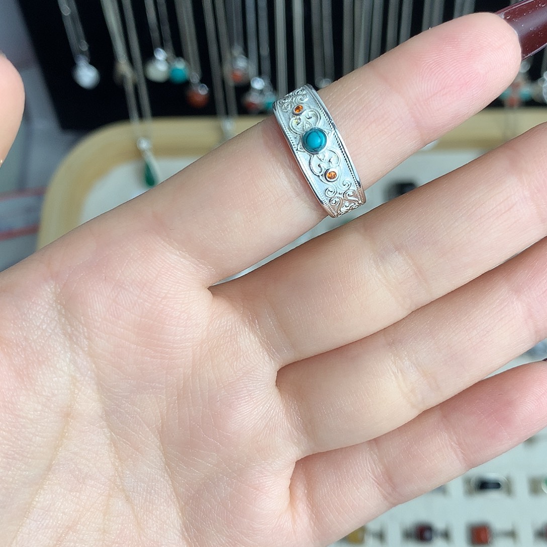925银925纯银情侣戒指