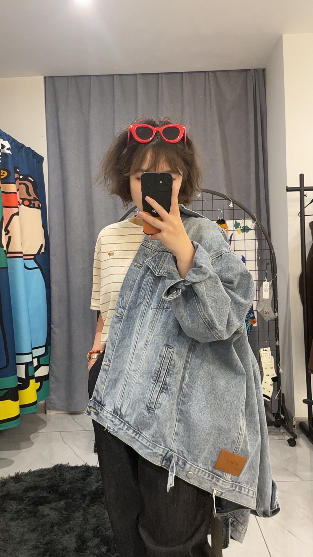 【喜滋滋】人气爆款 大版牛仔外套 