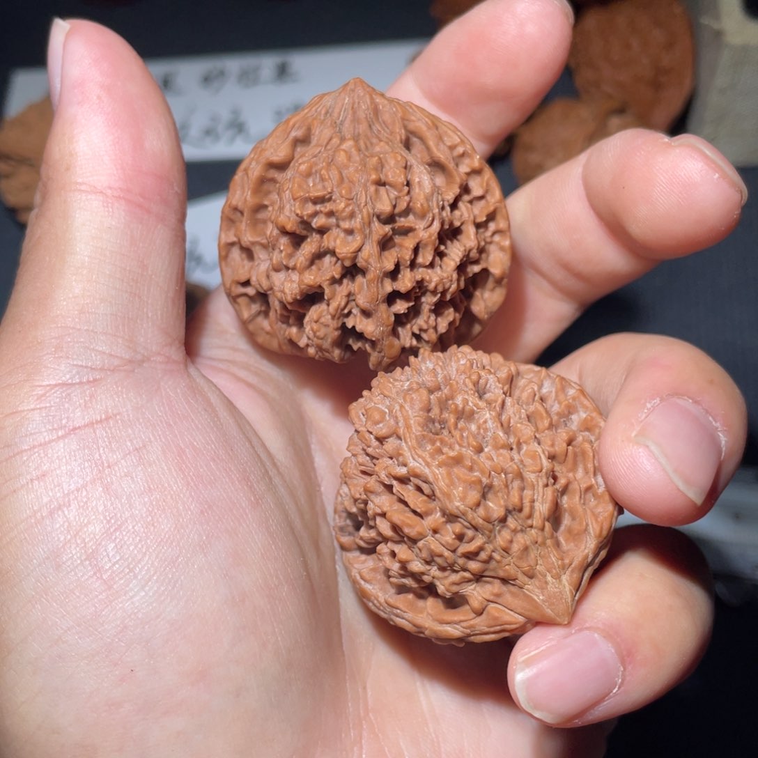 文玩核桃把件白*ㅤ核桃满天星