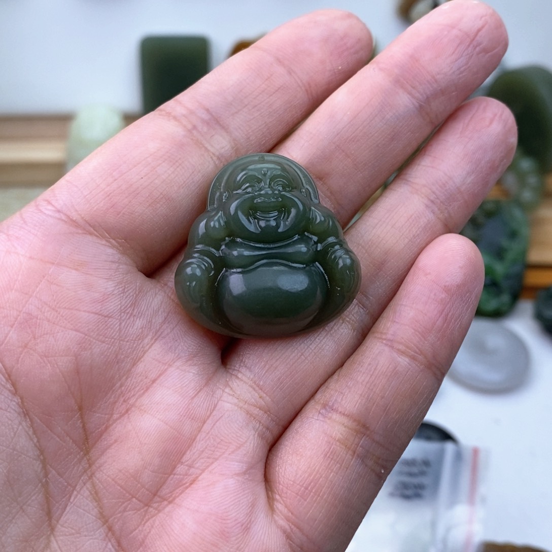@***꧔和田玉未镶嵌颈饰