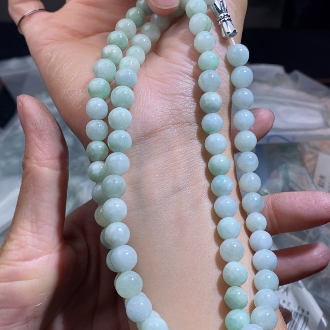 未镶嵌手串翡翠珠链