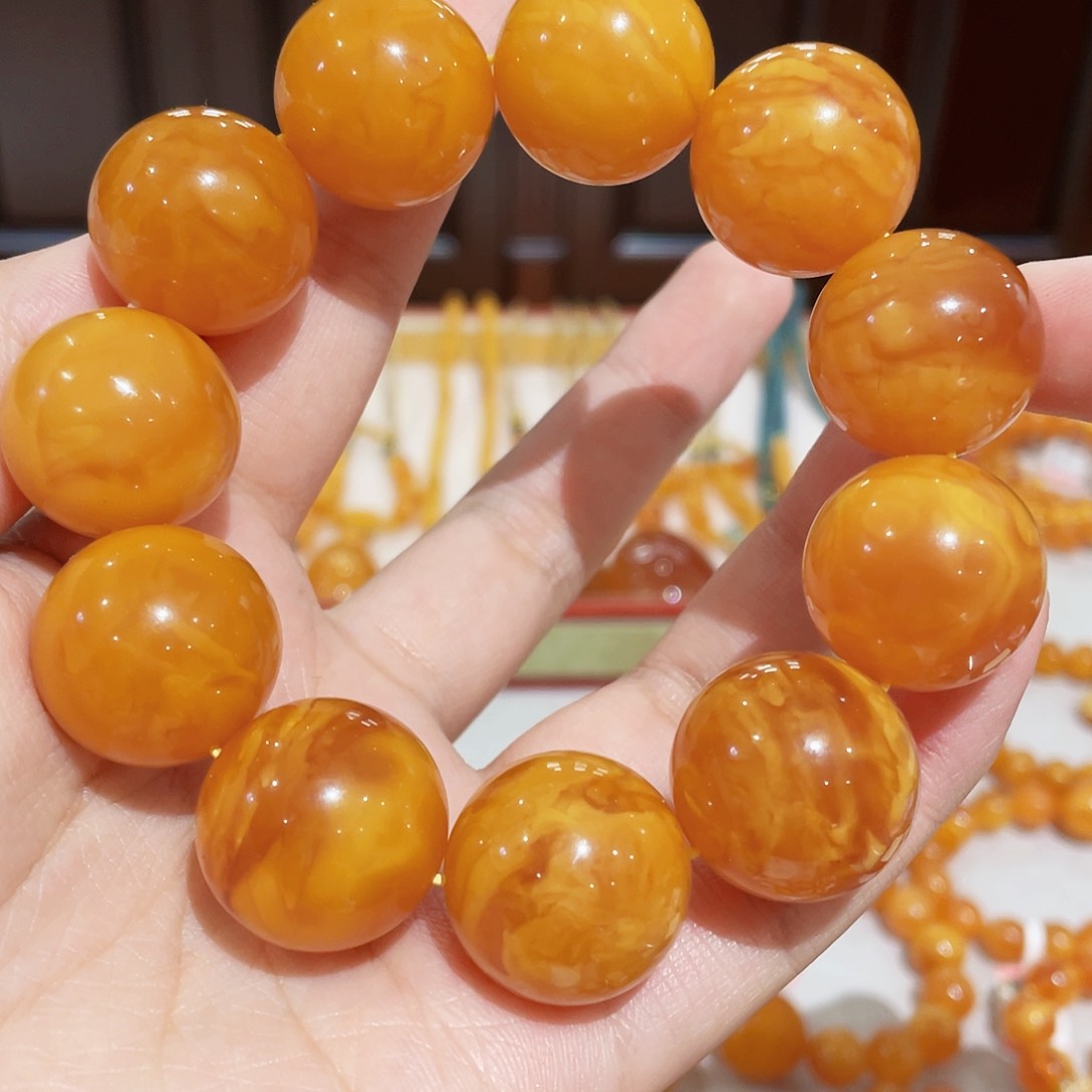 蜜蜡手链未镶嵌手串