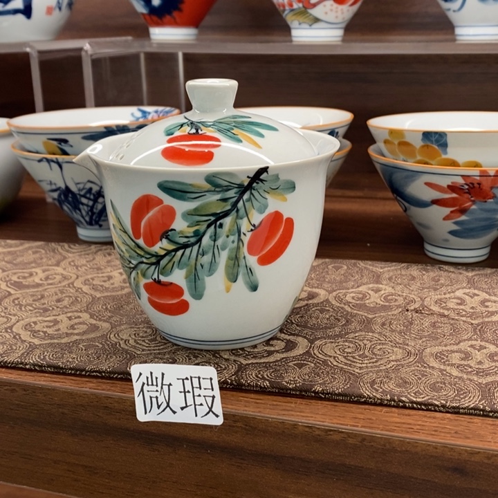 釉下老陶泥手工绘制