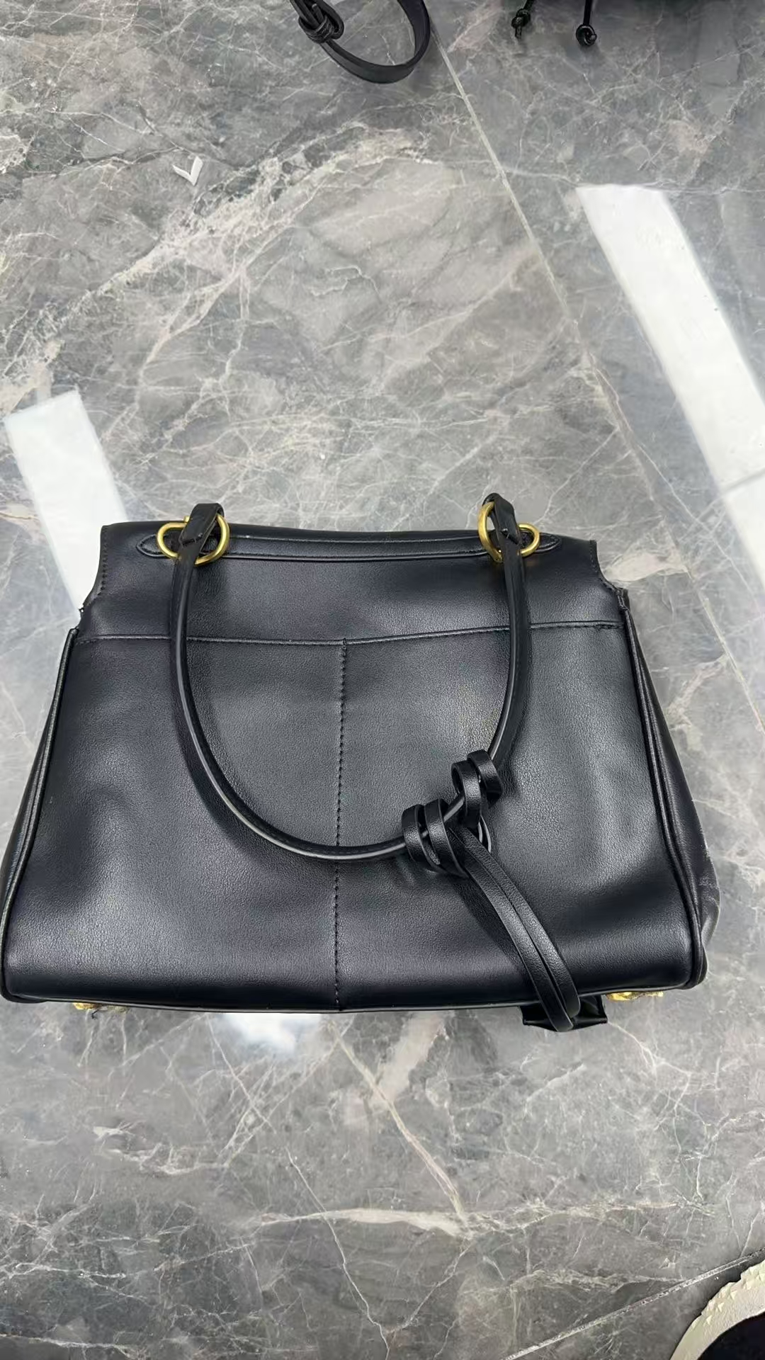 22025新款真皮女包托特黑色