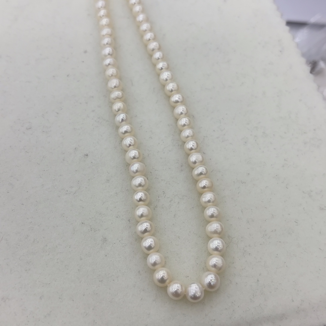 淡水珍珠颈饰银S925镶嵌701