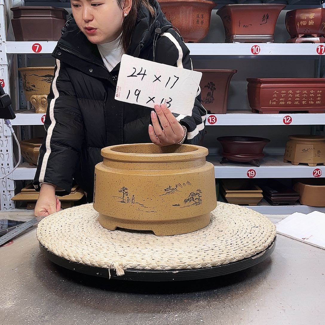 紫砂花盆紫砂花盆