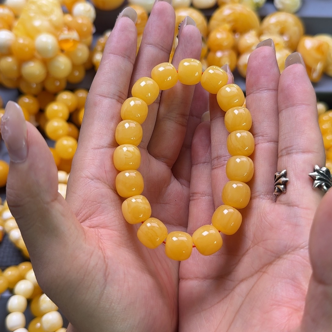 蜜蜡未镶嵌珠宝奇石同料13mm
