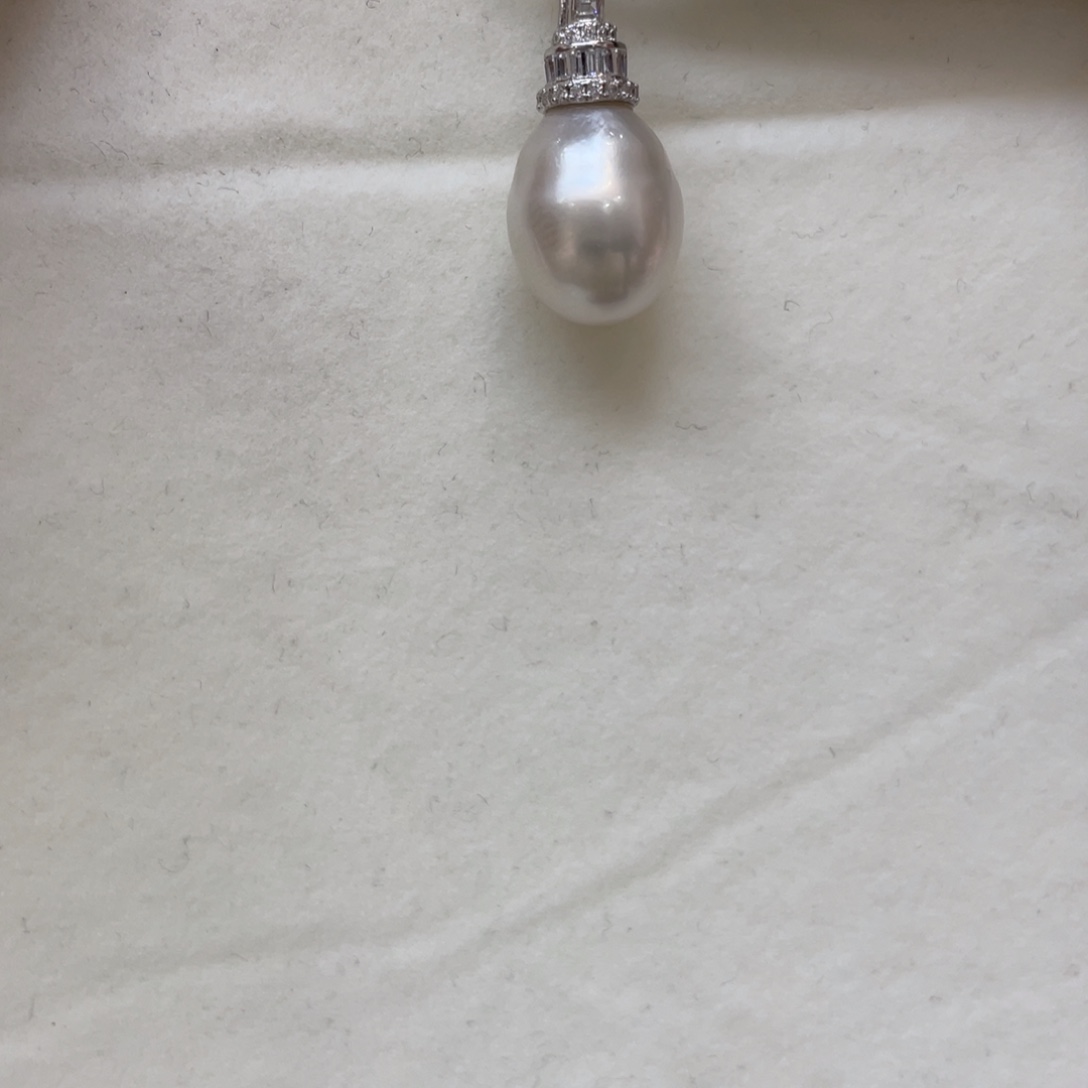 海水珍珠吊坠(不含链)银S925镶嵌