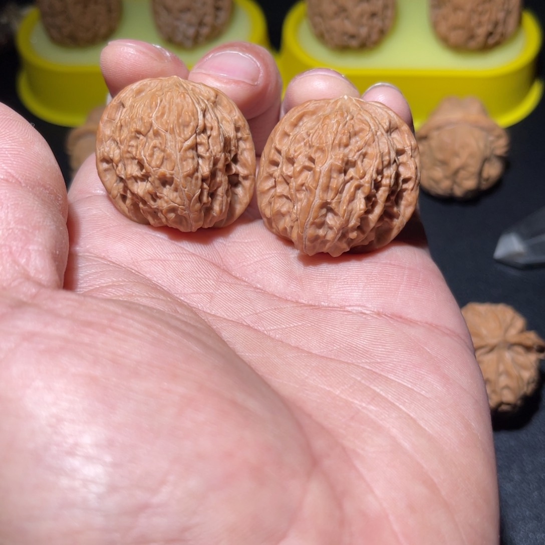 文玩核桃把件33山地磨