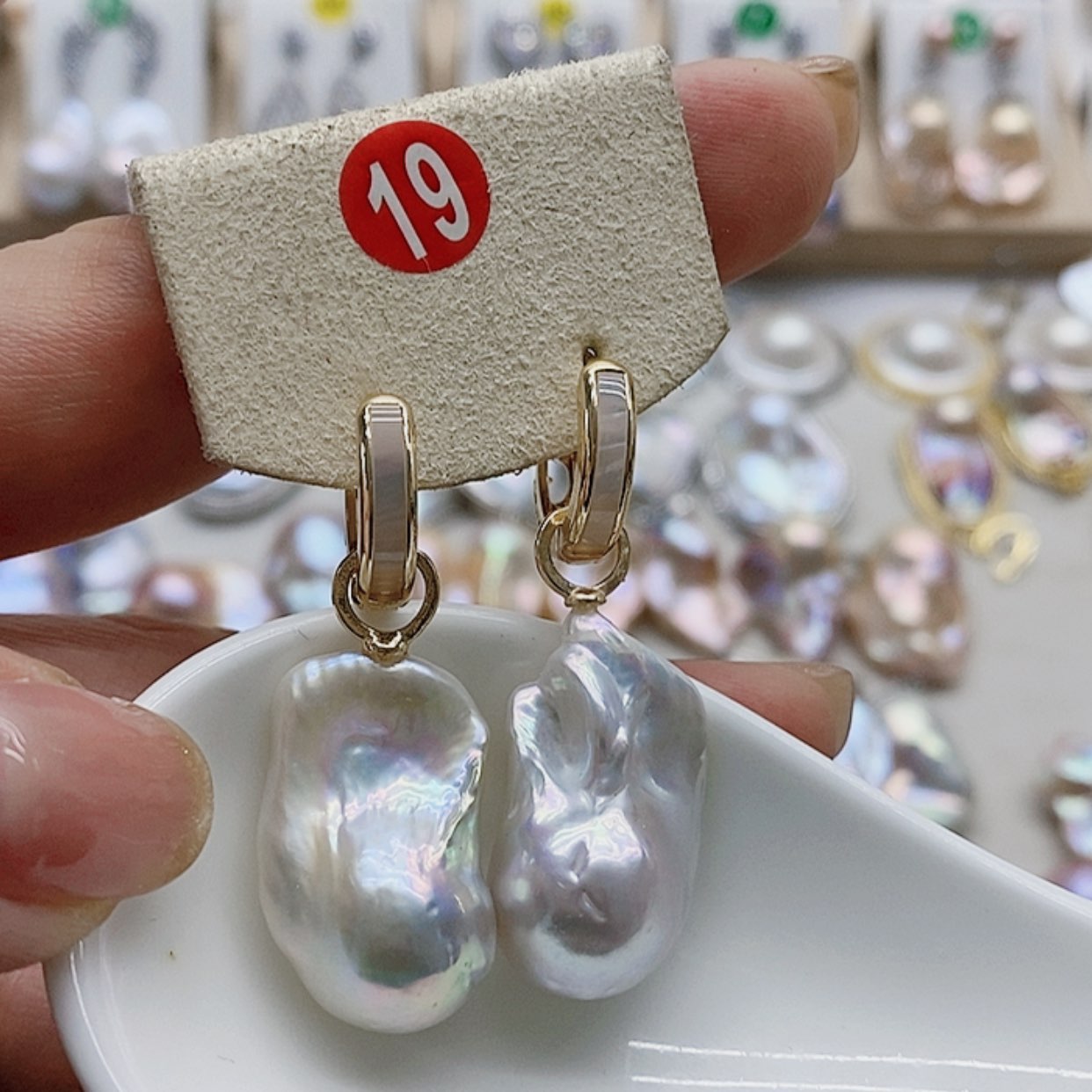 【闪购商品】淡水珍珠耳饰银S925镶嵌