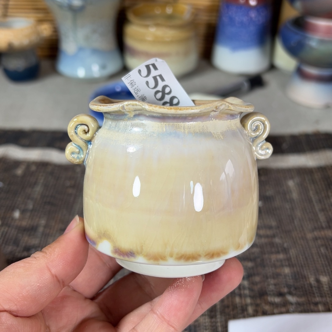 红陶景德镇手工花盆